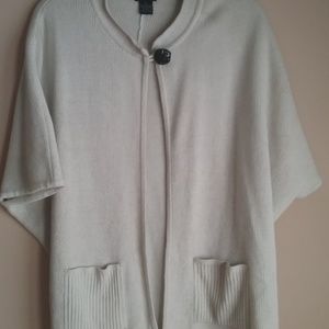 Short Sleeved Ivory Sweater